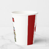 カナダのフラッグコートの腕紙カップ 紙コップ (右)