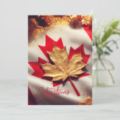 カナダのフラットホリデーカード シーズンカード (スタンド正面)