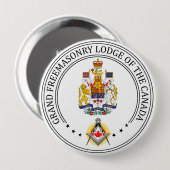 カナダのフリーメーソンロッジ 缶バッジ (正面&裏面)
