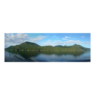 カナダのブリティッシュコロンビア州の海岸風景 フォトプリント