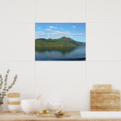 カナダのブリティッシュコロンビア州の海岸風景 ポスター (キッチン)