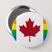 カナダのプライドのかえで 缶バッジ (正面&裏面)