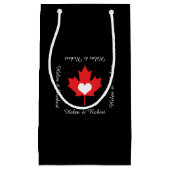 カナダのプライド- I愛カナダのカエデの葉 スモールペーパーバッグ (正面)