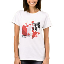 カナダのプライドTシャツ面白い カナダマップ抗議