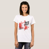 カナダのプライドTシャツ面白い カナダマップ抗議 Tシャツ (正面フル)