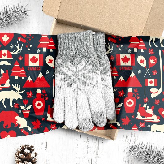 カナダのヘラジカクリスマス 薄葉紙