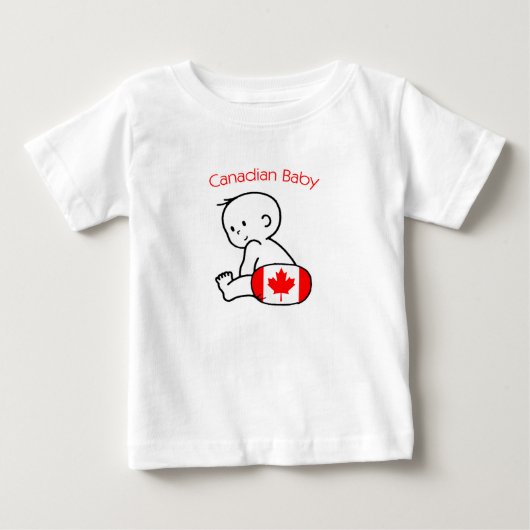 カナダのベビー ベビーTシャツ (正面)