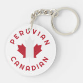 カナダのペルーのルーツ キーホルダー (裏面)