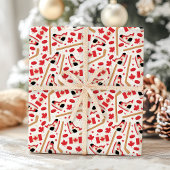 カナダのホッケーをテーマにした ラッピングペーパー