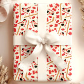 カナダのホッケーをテーマにした ラッピングペーパー