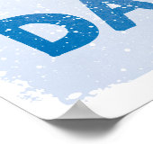 カナダのホッケーデーの湖の池ホッケー ポスター (角)