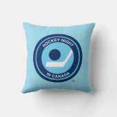 カナダのホッケーナイトレトロロゴ クッション (裏面)