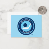 カナダのホッケーナイトレトロロゴ ノートカード (正面/裏面インサイチュ)