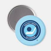 カナダのホッケーナイトレトロロゴ マグネット (正面/裏面)