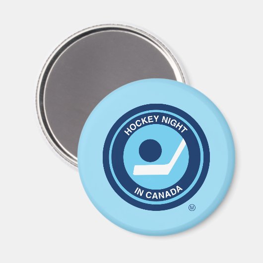 カナダのホッケーナイトレトロロゴ マグネット (正面/裏面)
