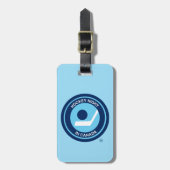 カナダのホッケーナイトレトロロゴ ラゲッジタグ (正面縦)