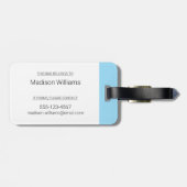 カナダのホッケーナイトレトロロゴ ラゲッジタグ (裏面横)