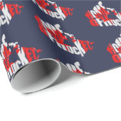 カナダのホッケーマップのホームギフトラップ ラッピングペーパー (ロールコーナー)