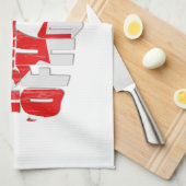 カナダのホッケーマップの本拠地 キッチンタオル (四つ折り)