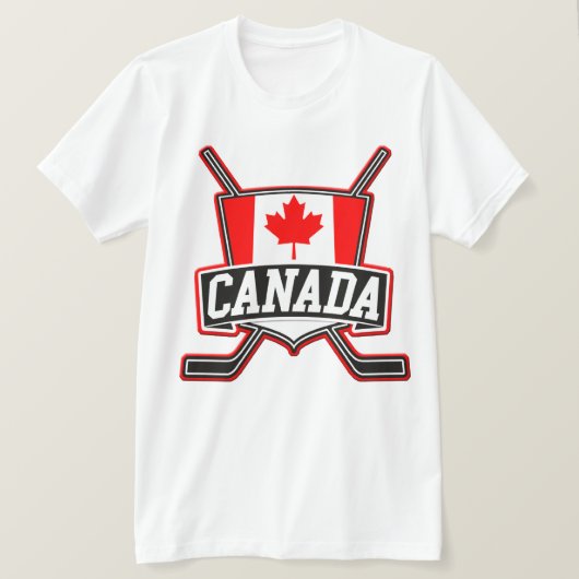 カナダのホッケーロゴ Tシャツ (デザイン正面)
