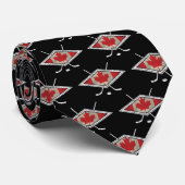 カナダのホッケー国旗のタイ ネクタイ (ロール)