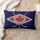 カナダのホッケー国旗のロゴ枕 ランバークッション (ブランケット)