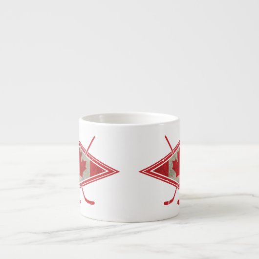 カナダのホッケー国旗のロゴ エスプレッソカップ (正面)