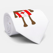 カナダのボクサーを身に着けているアメリカヘラジカ ネクタイ (ロール)