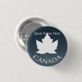 カナダのボタンカスタムカナダのメープルリーフボタン 缶バッジ (正面&裏面)