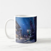 カナダのマグ州ウィスラー村のクリスマス コーヒーマグカップ (左)