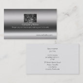 カナダのマツ、金属効果のファインアート 名刺 (正面/裏面)