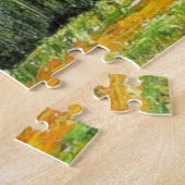 カナダのマホーン湾で夏のセーリングボート ジグソーパズル (側面)