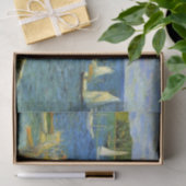 カナダのマホーン湾で夏のセーリングボート 薄葉紙 (ギフト)