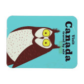 カナダのミミズクのポスターを訪ねて マグネット (横)