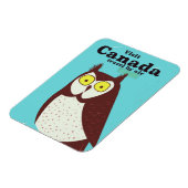 カナダのミミズクのポスターを訪ねて マグネット (左側)