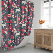 カナダのムースカナダのアイコン シャワーカーテン