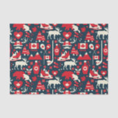 カナダのムースクリスマス 薄葉紙 (正面)