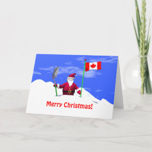 カナダのメリークリスマスサンタ シーズンカード