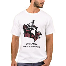 カナダのメープルモザイクTシャツ: 文化の融合デザイン
