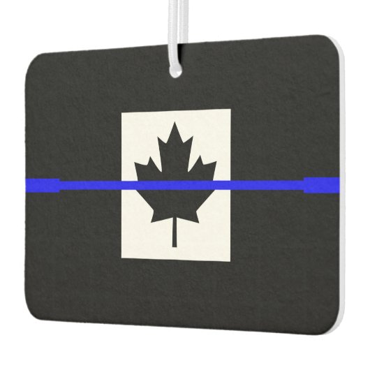カナダのメープルリーフのシンボリックシンブルーライン カーエアーフレッシュナー (左)