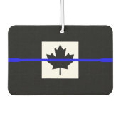 カナダのメープルリーフのシンボリックシンブルーライン カーエアーフレッシュナー (正面)