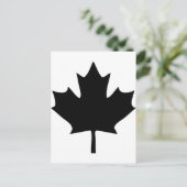 カナダのメープルリーフアイコン ポストカード (スタンド正面)