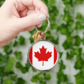 カナダのメープルリーフ国旗 キーホルダー (手)