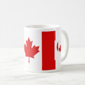 カナダのメープルリーフ国旗 コーヒーマグカップ (正面右)