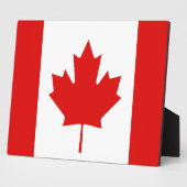 カナダのメープルリーフ国旗 フォトプラーク (側面)