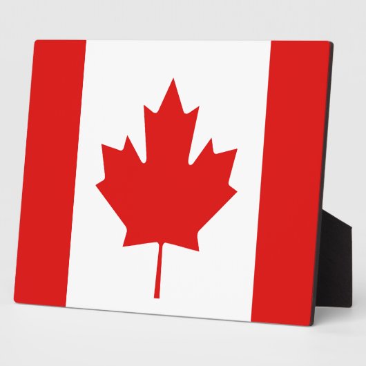カナダのメープルリーフ国旗 フォトプラーク (側面)