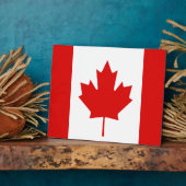 カナダのメープルリーフ国旗 フォトプラーク (側面)