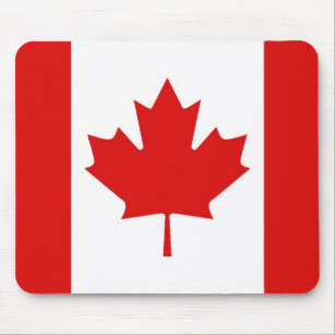 カナダのメープルリーフ国旗 マウスパッド