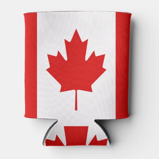 カナダのメープルリーフ国旗 缶クーラー (正面)