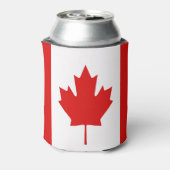 カナダのメープルリーフ国旗 缶クーラー (缶裏面)